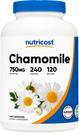 Suplemento Nutricost, cápsulas de camomila, 750 mg, 240 cápsulas