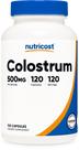 Suplemento Nutricost Colostrum 500mg 120 cápsulas