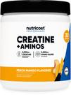 Suplemento Nutricost Creatine + Aminos 30 porções de pêssego e manga Suplemento Nutricost Creatine + Aminos 30 porções de pêssego e manga