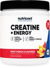 Suplemento Nutricost Creatine + Energy 30 porções de ponche de frutas