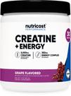 Suplemento Nutricost Creatine + Energy 30 porções de uva Suplemento Nutricost Creatine + Energy 30 porções de uva