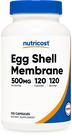 Suplemento Nutricost Egg Shell Membrane 500mg 120 cápsulas