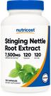 Suplemento Nutricost: extrato de raiz de urtiga, 7500mg, 120 cápsulas