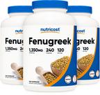 Suplemento Nutricost Fenugreek Seed 1350 mg 240 cápsulas x3