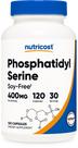 Suplemento Nutricost Fosfatidilserina 400mg - 120 Cápsulas