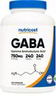 Suplemento Nutricost GABA 750mg - Ácido Gama-Aminobutírico