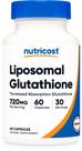 Suplemento Nutricost Glutationa lipossomal 720mg 60 cápsulas