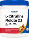 Suplemento Nutricost L-Citrulina Malato 2:1 (300g) - Sabor Morango e Kiwi