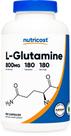 Suplemento Nutricost L-Glutamina 800 mg 180 cápsulas