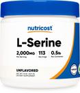 Suplemento Nutricost L-Serina em pó 227g 113 porções 2g/s