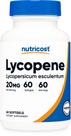 Suplemento Nutricost Lycopene 20mg 60 cápsulas gelatinosas sem glúten Suplemento Nutricost Lycopene 20mg 60 cápsulas gelatinosas sem glúten