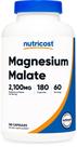 Suplemento Nutricost Malato de Magnésio 2.100 mg 180 cápsulas