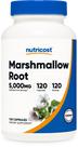 Suplemento Nutricost Marshmallow Root 5000 mg 120 cápsulas