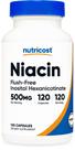 Suplemento Nutricost Niacina (sem rubor) Hexanicotinato de Inositol 500 mg 120 cápsulas Suplemento Nutricost Niacina (sem rubor) Hexanicotinato de Inositol 500 mg 120 cápsulas