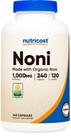 Suplemento Nutricost Noni em cápsulas 500mg 240 cápsulas