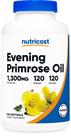 Suplemento Nutricost Óleo de Prímula 1.300 mg 120 Cápsulas Gelatinosas