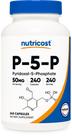 Suplemento Nutricost P5P Vitamina B6 50 mg 240 cápsulas