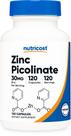Suplemento Nutricost Picolinato de Zinco 30mg 120 Cápsulas