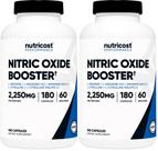 Suplemento Nutricost Potenciador de Óxido Nítrico 2250mg 180 Cápsulas