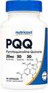 Suplemento Nutricost PQQ (pirroloquinolina quinona) 20 mg 30 cápsulas