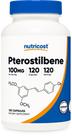 Suplemento Nutricost Pterostilbene 100mg 120 cápsulas Suplemento Nutricost Pterostilbene 100mg 120 cápsulas