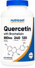 Suplemento Nutricost Quercetina 880mg com Bromelaína - 240 Cápsulas Suplemento Nutricost Quercetina 880mg com Bromelaína - 240 Cápsulas