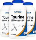 Suplemento Nutricost Taurine 1000 mg 400 cápsulas (3 frascos)