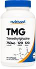 Suplemento Nutricost TMG (Trimetilglicina) 750 mg 120 cápsulas