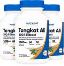 Suplemento Nutricost Tongkat Ali 1g 60 cápsulas (3 frascos)