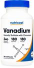 Suplemento Nutricost Vanádio + Cromo - 2mg - 180 Cápsulas