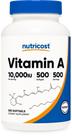 Suplemento Nutricost Vitamina A 10.000 UI 500 cápsulas de gelatina Suplemento Nutricost Vitamina A 10.000 UI 500 cápsulas de gelatina