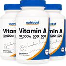 Suplemento Nutricost Vitamina A 10.000 UI 500 cápsulas gelatinosas x3 Suplemento Nutricost Vitamina A 10.000 UI 500 cápsulas gelatinosas x3