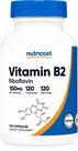 Suplemento Nutricost Vitamina B2 (Riboflavina) 100mg - 120 Cápsulas