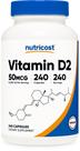 Suplemento Nutricost Vitamina D2 2000 UI 240 cápsulas