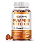 Suplemento Óleo de semente de abóbora BEWORD + Saw Palmetto 3000 mg
