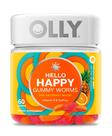 Suplemento OLLY Hello Happy Gummy Worms Mood Balance 60 quilates