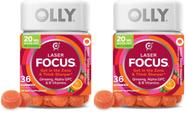 Suplemento OLLY Laser Focus Gummy 72 unidades sabor berry e tangerina