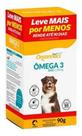 Suplemento Omega 3 Dog 1000mg 90gr 90 Capsulas Cão Organnact