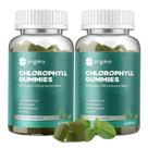 Suplemento ORGMO Chlorophyll Gummies, pacote com 2 unidades com ACV e vitaminas