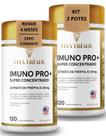 Suplemento para Imunidade Concentrado Com Vitamina D3 2000 Ui, Zinco, Vitamina C, Selênio E Própolis Verde 240 Cápsulas Rende 4 meses Kit 2x