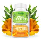 Suplemento Parker Naturals de alface selvagem e papoula da Califórnia 120 cápsulas