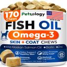 Suplemento Petsology Omega 3 Fish Oil 170 Chews para cães