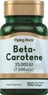 Suplemento Piping Rock Beta Caroteno 25.000 UI Softgels 100 cápsulas