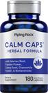 Suplemento Piping Rock Calm Capsules 180 comprimidos, mistura de ervas