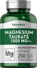 Suplemento Piping Rock Taurato de Magnésio 1000 mg 250 cápsulas