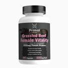 Suplemento Primal Being Grassfed Beef Female Vitality 90 cápsulas