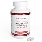 Suplemento probiótico HealFast 40 bilhões de CFU 60 cápsulas