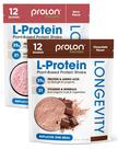 Suplemento proteico Prolon Longevity Plant Based 25g, pacote com 24