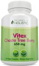 Suplemento puramente holístico Chasteberry Vitex 650 mg 120 cápsulas