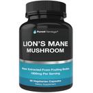 Suplemento Purest Vantage Organic Lions Mane 1800 mg 90 cápsulas